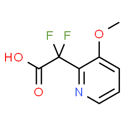 56 22-二氟-2-(3-甲氧基吡啶-2-基)乙酸结构式
