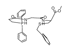 N-[N-[3-(diphenylphosphino)propionyl]glycyl]-L-S-benzylcysteine methyl ester结构式