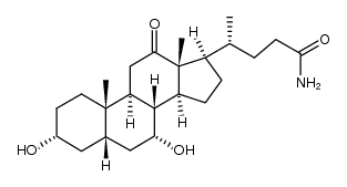 3α,7α-dihydroxy-12-oxo-5β-cholan-24-amide Structure