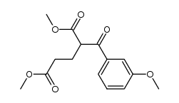 α-(3-Methoxybenzoyl)-glutarsaeure-dimethylester Structure
