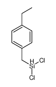 dichloro-[(4-ethylphenyl)methyl]silane结构式