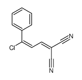 2-(3-chloro-3-phenylprop-2-enylidene)propanedinitrile Structure
