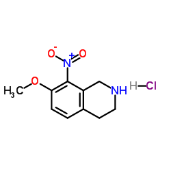 7-methoxy-8-nitro-1,2,3,4-tetrahydroisoquinoline hydrochloride structure