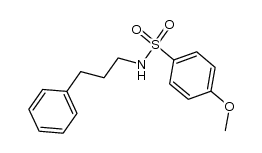 4-methoxy-N-(3-phenylpropyl)benzenesulfonamide结构式