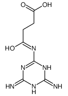 4-[(4,6-diamino-1,3,5-triazin-2-yl)amino]-4-oxobutanoic acid Structure