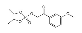 3-methoxyphenacyl diethyl phosphate Structure