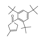 1-(2,4,6-tri-tert-butylphenyl)-3-methyl-3-phospholene 1-oxide结构式