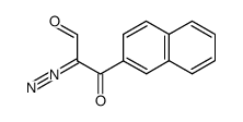 2-diazo-3-(naphthalen-2'-yl)-3-oxopropanal结构式