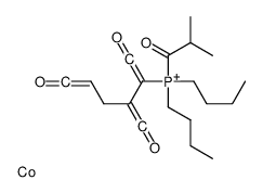 cobalt,dibutyl-[1,6-dioxo-3-(oxomethylidene)hexa-1,5-dien-2-yl]-(2-methylpropanoyl)phosphanium结构式