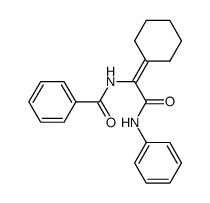 N1-phenyl-2-benzoylamino-2-cyclohexylideneacetamide结构式