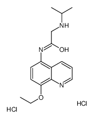 [2-[(8-ethoxyquinolin-1-ium-5-yl)amino]-2-oxoethyl]-propan-2-ylazanium,dichloride Structure