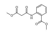 N-methoxycarbonylacetyl-anthranilic acid methyl ester结构式