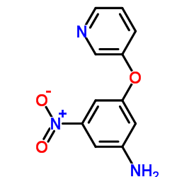 3-nitro-5-(pyridin-3-yloxy)aniline structure