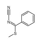 methyl N-cyanobenzenecarboximidothioate结构式