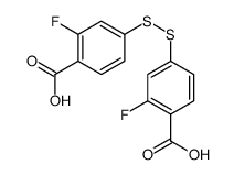 4-[(4-carboxy-3-fluorophenyl)disulfanyl]-2-fluorobenzoic acid Structure