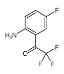 1-(2-氨基-5-氟苯基)-2,2,2-三氟乙酮结构式