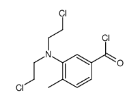 3-[bis(2-chloroethyl)amino]-4-methylbenzoyl chloride Structure