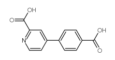 4-(2-Carboxypyridin-4-yl)benzoic acid Structure