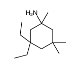 3,3-diethyl-1,5,5-trimethylcyclohexan-1-amine结构式