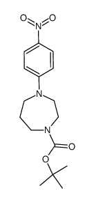 tert-butyl 4-(4-nitrophenyl)-1,4-diazepane-1-carboxylate Structure