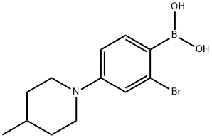 2-Bromo-4-(4-methylpiperidin-1-yl)phenylboronic acid图片