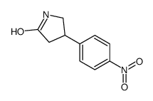 4-(4-硝基苯基)吡咯烷-2-酮结构式