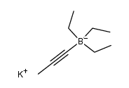 Kalium-[triethyl-(propin-(1)-yl)-boranat] Structure