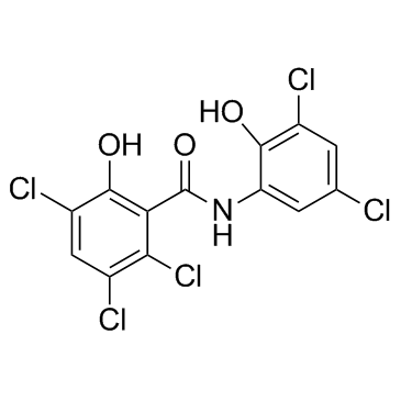 Oxyclozanide structure