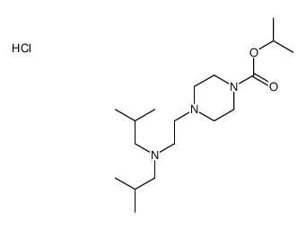 propan-2-yl 4-[2-[bis(2-methylpropyl)amino]ethyl]piperazine-1-carboxylate,hydrochloride Structure