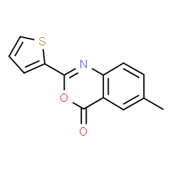 6-Methyl-2-(2-thienyl)-4H-3,1-benzoxazin-4-one structure