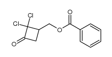 (2,2-dichloro-3-oxocyclobutyl)methyl benzoate结构式