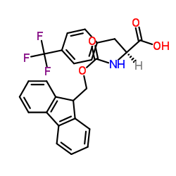 Fmoc-D-phe(4-CF3)-OH structure