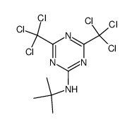 (4,6-bis-trichloromethyl-[1,3,5]triazin-2-yl)-tert-butyl-amine Structure