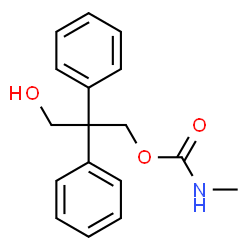 3-Hydroxy-2,2-diphenylpropyl=N-methylcarbamate Structure
