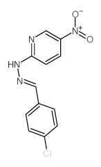 Benzaldehyde,4-chloro-, 2-(5-nitro-2-pyridinyl)hydrazone picture