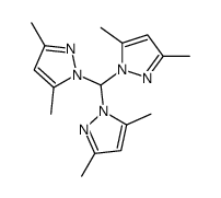 三(3,5-二甲基-1-吡唑基)甲烷结构式