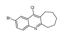 2-bromo-11-chloro-7,8,9,10-tetrahydro-6H-cyclohepta[b]quinoline结构式