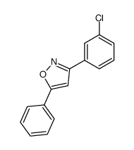 ISOXAZOLE, 3-(3-CHLOROPHENYL)-5-PHENYL-结构式