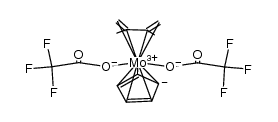 CpMo(η4-2,3-dimethylbuta-1,3-diene)(OCOCF3)2 Structure