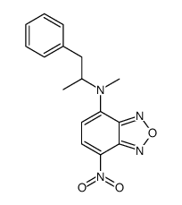 methyl-((S)-1-methyl-2-phenyl-ethyl)-(7-nitro-benzo[1,2,5]oxadiazol-4-yl)-amine结构式