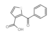 3-Thiophenecarboxylicacid, 2-benzoyl- structure
