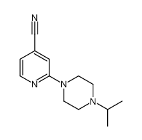 2-[4-(1-甲基乙基)-1-哌嗪]-4-吡啶甲腈结构式