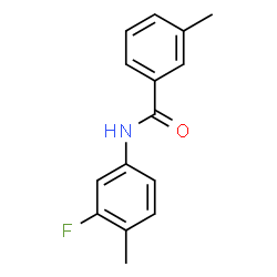 N-(3-Fluoro-4-methylphenyl)-3-methylbenzamide结构式