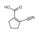 2-cyano-cyclopent-1-enecarboxylic acid Structure