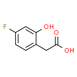 2-(4-Fluoro-2-hydroxyphenyl)acetic acid Structure