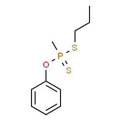 Methylphosphonodithioic acid O-phenyl S-propyl ester structure