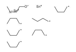 N-methyl-N-tributylstannyl-2-tributylstannyloxyethanamine结构式