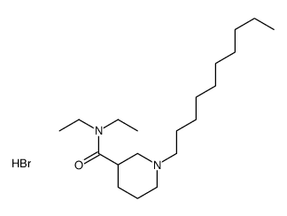 1-decyl-N,N-diethylpiperidine-3-carboxamide,hydrobromide Structure