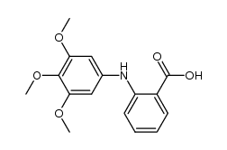 2-(3,4,5-trimethoxyphenylamino)benzoic acid结构式