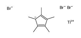 1,2,3,4,5-pentamethylcyclopenta-1,3-diene,tribromotitanium Structure